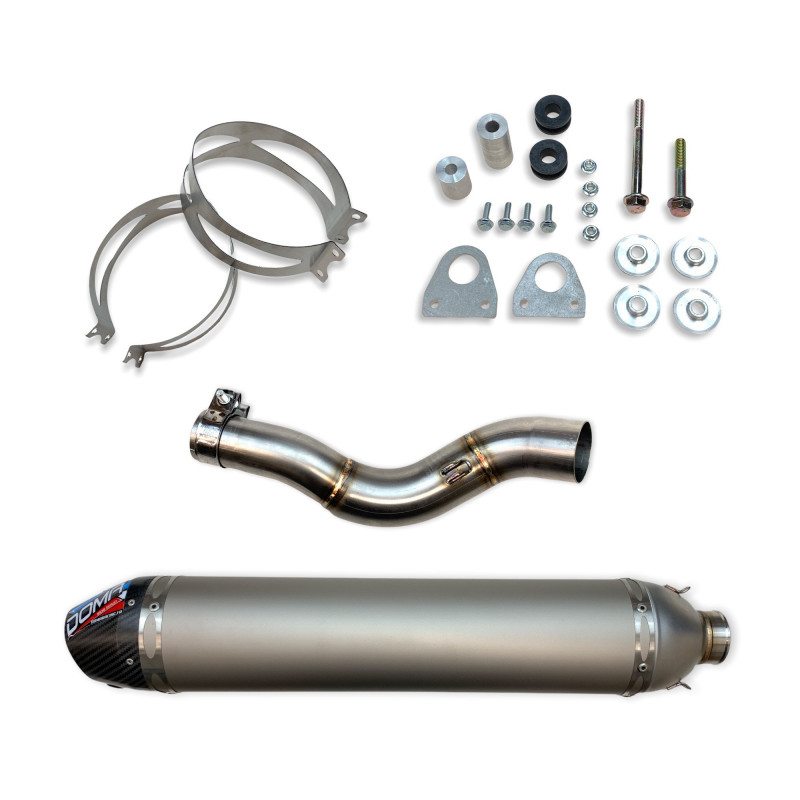 Silencieux 4 temps pour YAMAHA YFZ 450 (04-08) Aluminium / Carbone  