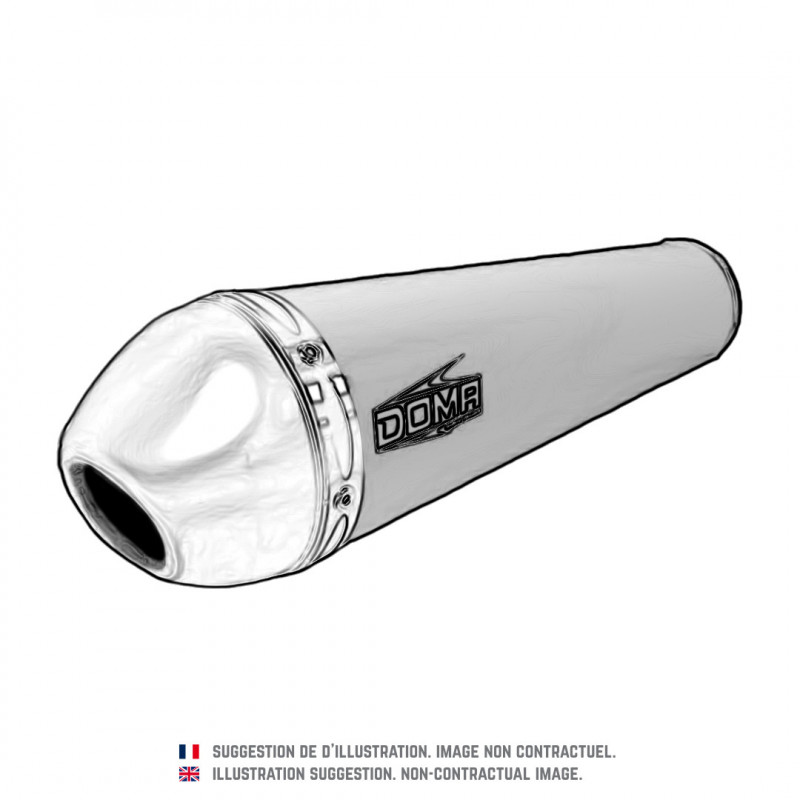 Silencieux 4 temps pour YAMAHA RAPTOR 350 (04-10) Alu / Whisper 