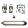 Silencieux 4 temps pour KTM 450 SX ATV et 505 SX ATV (09-10) Aluminium / Carbone  