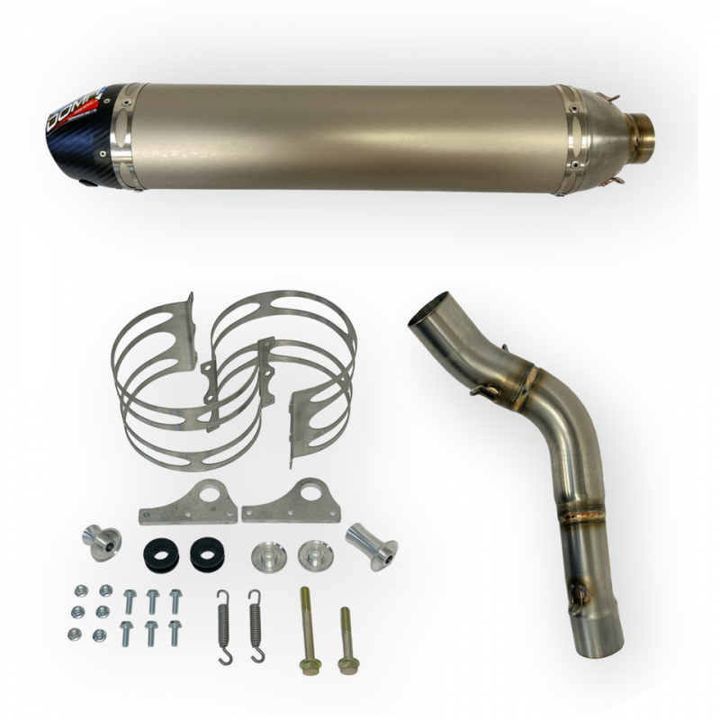 Silencieux 4 temps pour YAMAHA YFZR 450 (09-24) Aluminium / Carbone  