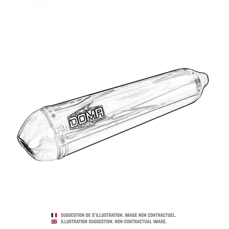 Silencieux 4 temps pour YAMAHA YFZ 450 (04-08) Inox / Whisper 