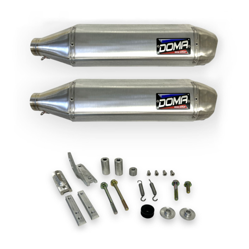 Silencieux 4 temps ACS pour ligne double (twin) LAEGER'S (chassis) Moteur Yamaha WRF450 (20-22) 