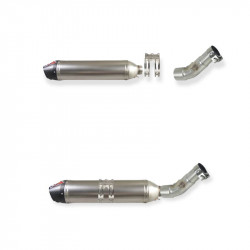 4-Stroke Silencer for HONDA TRX 450R (06-12) Aluminium / Carbon
