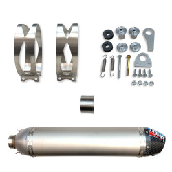 4-Stroke Silencer for KTM 450 SX ATV and 505 SX ATV (09-10) Aluminium / Carbone