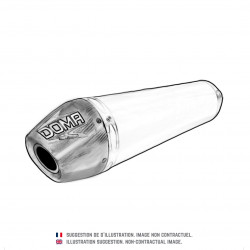 4-Stroke Silencer for YAMAHA YFZR 450 (09-23) Aluminium / Carbone, Diameter: 60mm