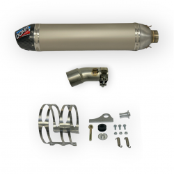 4-Stroke Silencer for KAWASAKI KXF 450 (08-11) Aluminium / Carbon